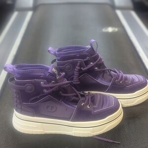 Men's Purple High-Top Sneakers